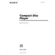 SONY CDP-CX450 Owner's Manual cover photo