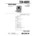 SONY TCM400DV Service Manual cover photo