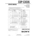 SONY CDPCX335 Service Manual cover photo