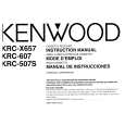 KENWOOD KRC607 Owner's Manual cover photo