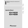 PIONEER KEH-P4020R Owner's Manual cover photo