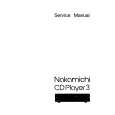 NAKAMICHI CDPLAYER3 Service Manual cover photo