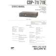 SONY CDP711/E Service Manual cover photo