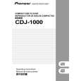 PIONEER CDJ-1000/TLBXJ Owner's Manual cover photo