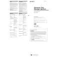 SONY CDX-434RF Owner's Manual cover photo