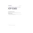 SONY ICF-C503 Owner's Manual cover photo