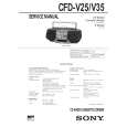 SONY CFDV25 Service Manual cover photo