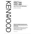 KENWOOD KRC480 Owner's Manual cover photo
