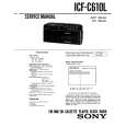 SONY ICF-C610L Service Manual cover photo