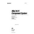 SONY MHC-6800 Owner's Manual cover photo