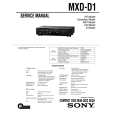 SONY MXD-D1 Service Manual cover photo