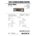 SONY CDXS2000 Service Manual cover photo