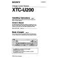 SONY XTC-U200 Owner's Manual cover photo
