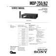SONY MDP-750 Service Manual cover photo