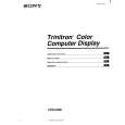 SONY CPD-G500 Owner's Manual cover photo