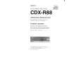 SONY CDX-R88 Owner's Manual cover photo