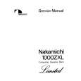 NAKAMICHI 1000ZXL Limited Service Manual cover photo