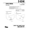 SONY D-824K Service Manual cover photo