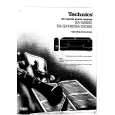 TECHNICS SAGX390 Owner's Manual cover photo