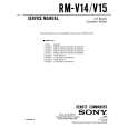 SONY RM-V14 Service Manual cover photo