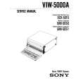 SONY VIW-5000A Service Manual cover photo