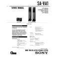 SONY SA-VA1 Service Manual cover photo