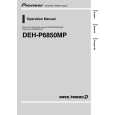 PIONEER DEH-P6850MP/XN/ES Owner's Manual cover photo