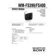 SONY WM-FS399 Service Manual cover photo