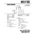 SONY NVX-F160 Service Manual cover photo