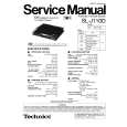 TECHNICS SL-J110D Service Manual cover photo