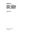 SONY VPLHS50 Service Manual cover photo