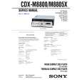 SONY CDXM805X Service Manual cover photo