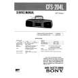 SONY CFS204L Service Manual cover photo