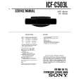 SONY ICF-C503L Service Manual cover photo