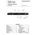 KENWOOD TKR740 Service Manual cover photo