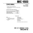 SONY MHC-V800 Service Manual cover photo