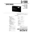 SONY D-1000 Service Manual cover photo