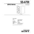 SONY SS-A709 Service Manual cover photo