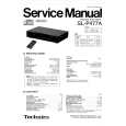 TECHNICS SLP477A Service Manual cover photo