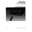 TECHNICS SA-GX505 Owner's Manual cover photo