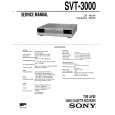 SONY SVT-3000 Service Manual cover photo