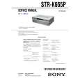 SONY STRK665P Service Manual cover photo