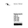 NAKAMICHI CR4/A/E Service Manual cover photo