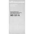 SENNHEISER MD 321 N Owner's Manual cover photo