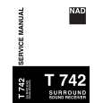 NAD T742 Service Manual cover photo