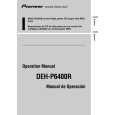 PIONEER DEH-P6400R Owner's Manual cover photo
