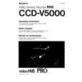 SONY CCD-V5000 Owner's Manual cover photo