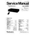 TECHNICS SAR230 Service Manual cover photo