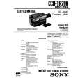 SONY CCDTR200 Service Manual cover photo