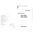 PIONEER DEH2450F Owner's Manual cover photo